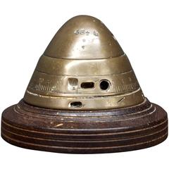 Brass WW1 Nose Cone Paperweight Sculpture