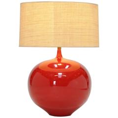 Wonderful Red Apple Monumental Ceramic Danish Lamp