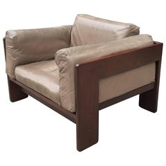 Rosewood and Leather Chair by Tobia Scarpa 11