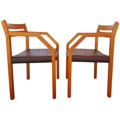 Pair of Niels Otto Moller Teak Armchairs