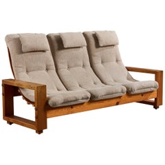 Leif Wikner, Sofa, Pine, Fabric, Sweden, 1970s