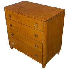 American 1940s Oak Chest of Drawers