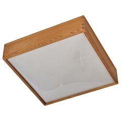 Uno Kristiansson, Flush Mount, Pine, Acrylic, Sweden, 1970s