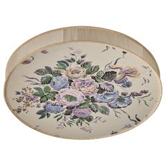 Swedish Designer, Flush Mount, Fabric, Sweden, 1960s