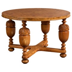 Swedish Designer, Side Table, Birch, Sweden, 1930s
