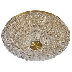 Carl Fagerlund, Lampada da incasso, Ottone, Vetro, Svezia, anni '1950