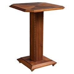 Französischer Designer, Beistelltisch, Holz, Messing, Frankreich, 1930er Jahre