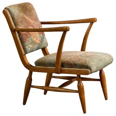 Josef Frank, poltrona, mogano, tessuto, Svezia, anni ’40