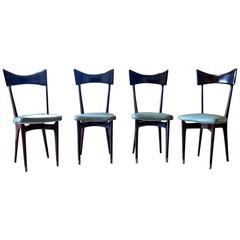 Ico Parisi Dining Chairs for Ariberto Colombo, Italian, 1950s