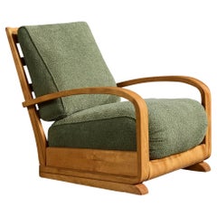 Heywood Wakefield, Lounge Chair, Wood, Fabric, USA, 1930s