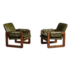 Diseñador argentino, Sillas de salón, Madera, Vinilo, Argentina, 1970s