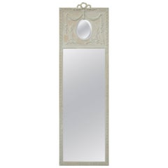 19th Century Painted French Pier Mirror