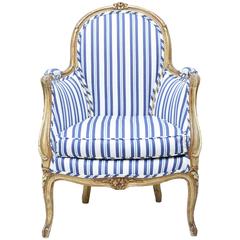 Antique Louis XV Style Bergere Chair 6