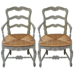 Pair of Country French Armchairs 7