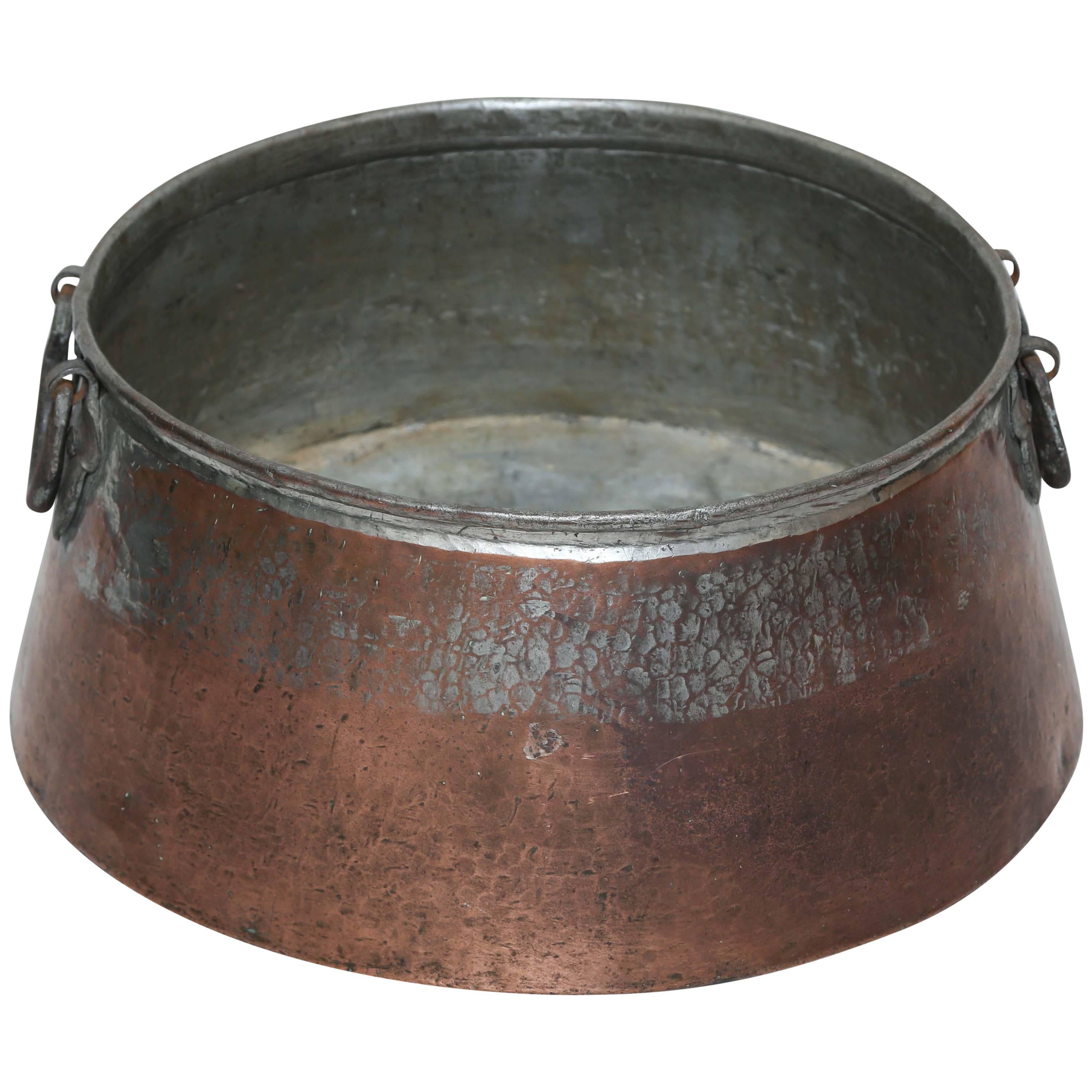 Antique Copper Cauldron