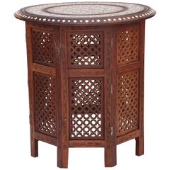 Anglo-Indian Inlaid Travel Table Anglo-Indian Inlaid Travel Table