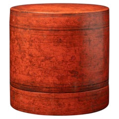 Antique Burmese lacquerware betelnut box from Burma