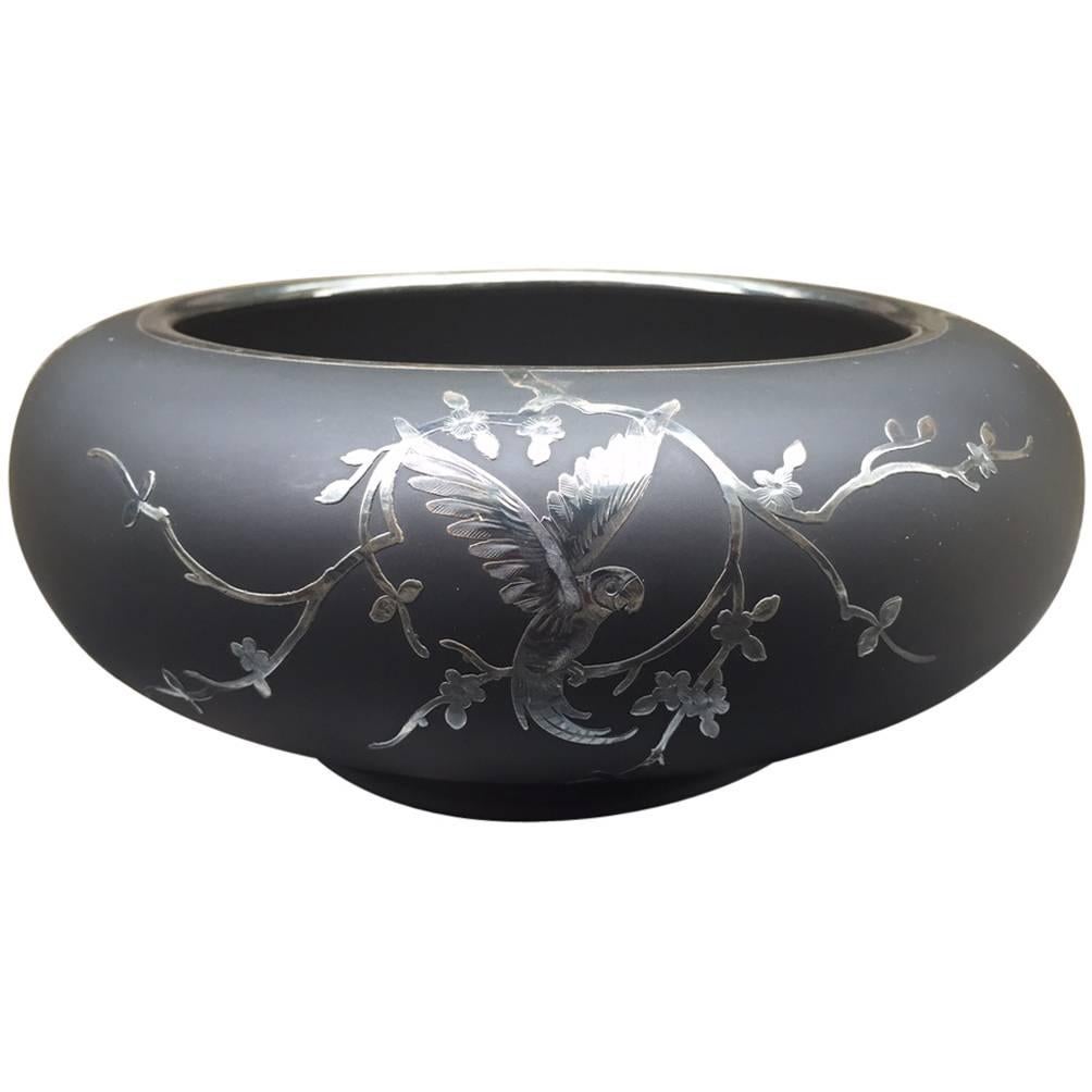 Rockwell Sterling Silver Overlay Bowl