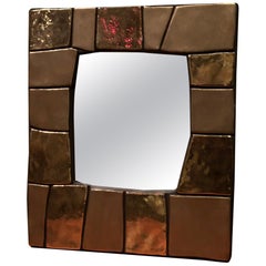 Miroir en faïence de Mithé Espelt, modèle "Cuzco" créé en 1974
