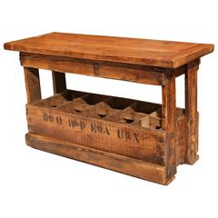 French Wine Bottles Storage Rack from Bordeaux with Lid
