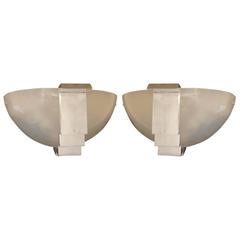 Pair of Murano Glass Sconces Art Deco 8