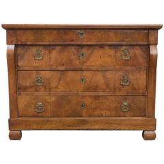 19th Century French Empire Walnut Commode 7
