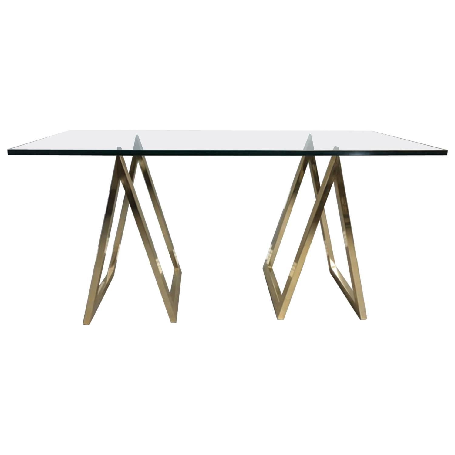 Sawhorse or A Frame Console Table or Desk