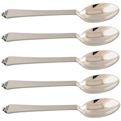 Georg Jensen Pyramid Five Teaspoons