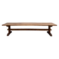 Monastery Table in Solid Oak, 350 cm, France, circa 1900