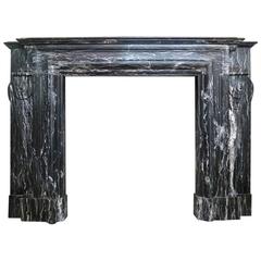 Late 18th Century French Baroque Style Fireplace Mantel