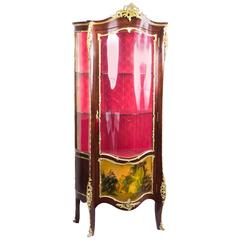 Antique French Vernis Martin Display Cabinet, circa 1910