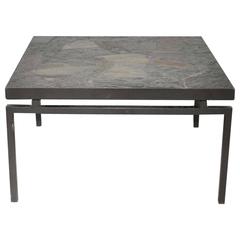 Mid-Century Brutalist Stone Mosaic Coffee Table, the Netherlands