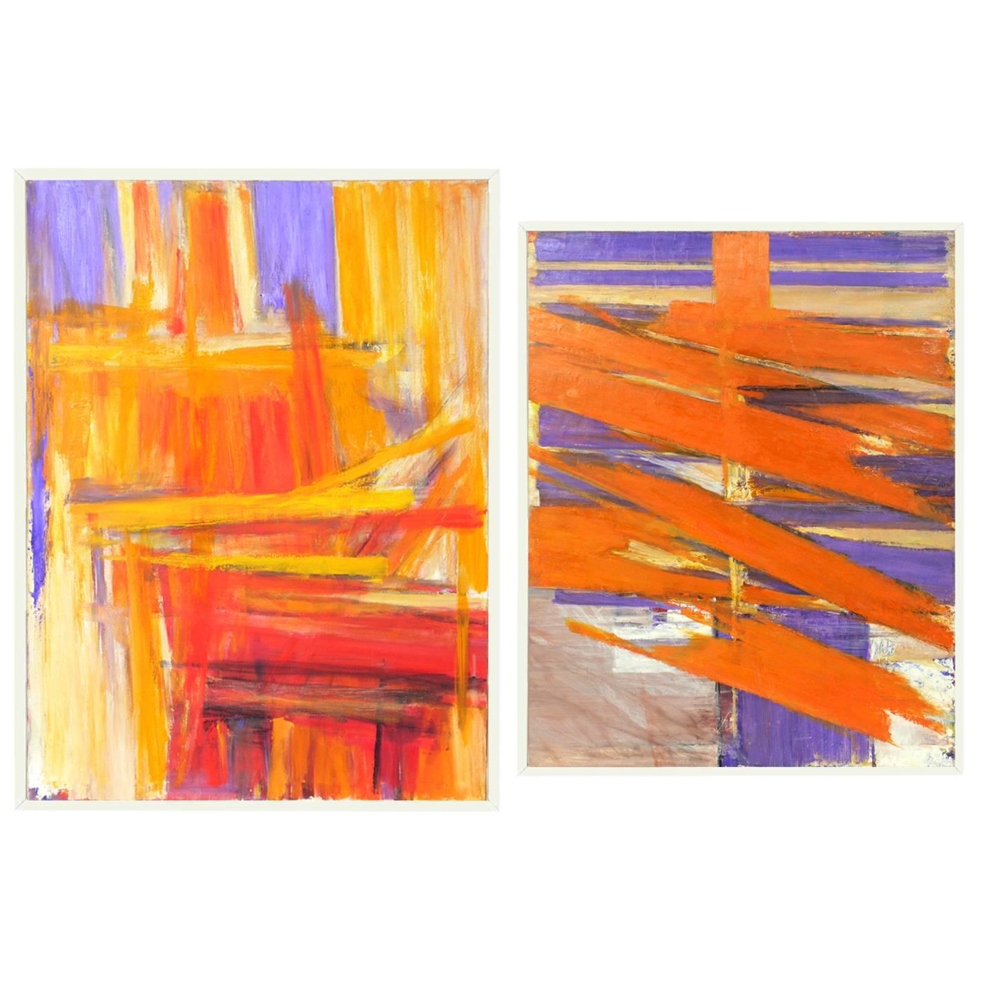 Selection of Vibrant 1970s Abstract Paintings #5