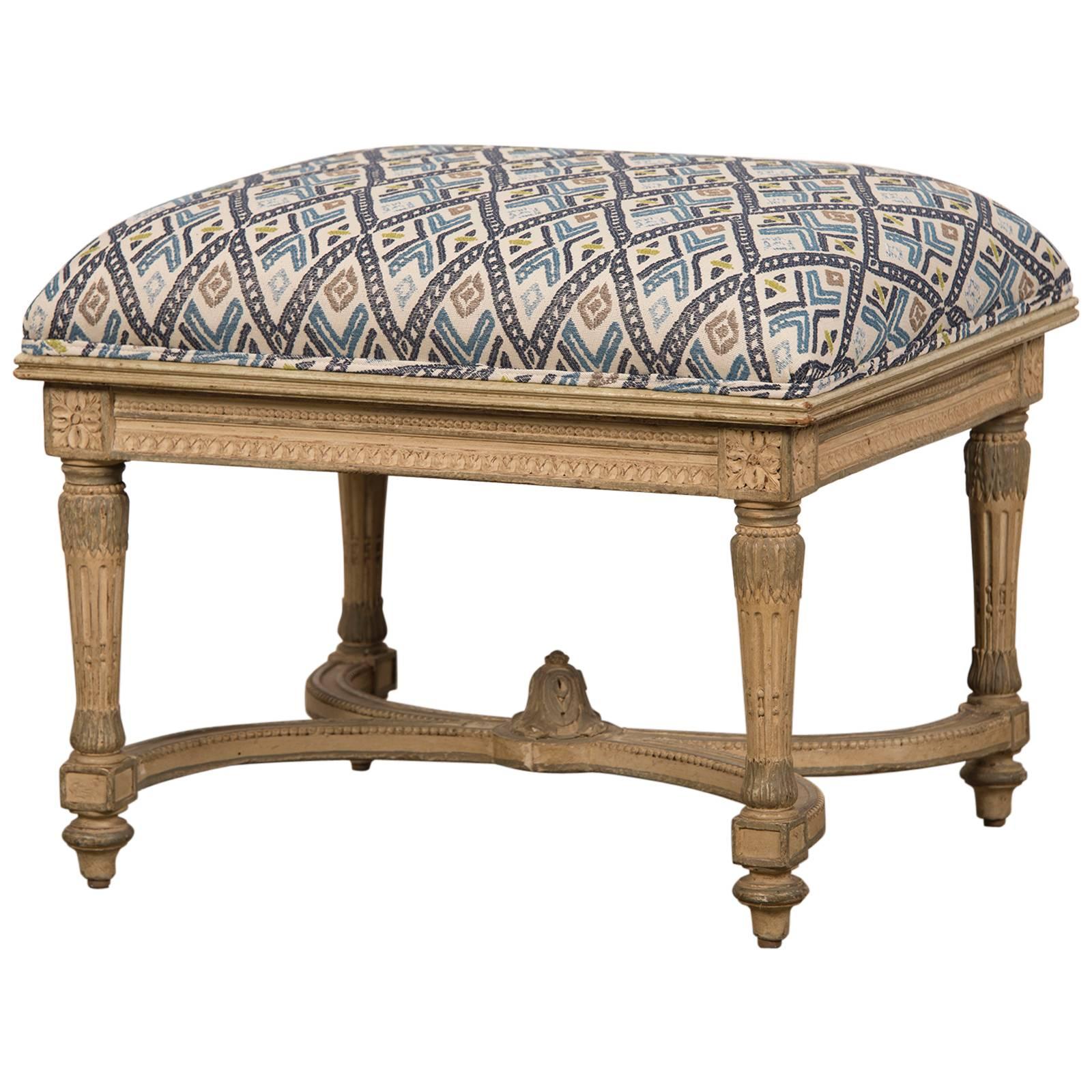 French Louis XVI Style Painted Bench, circa 1890