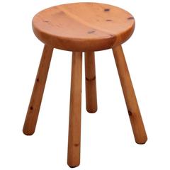 Charlotte Perriand Les Arcs Stool in Pine, circa 1965 5