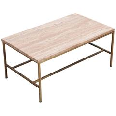 Rare Travertine Coffee Table by Paul McCobb for Calvin 11