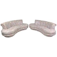 Stylish Vintage Free-Form Sectional Sofa in the Style of Vladimir Kagan