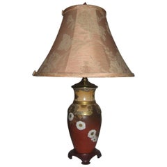 19th century Satsuma Porcelain Vase Table Lamp