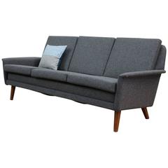 Danish Midcentury Folke Ohlsson Three-Seat Sofa, Fully Restored