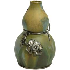 Eugene Baudin, Lucien Gaillard, an Art Nouveau Stoneware Gourd Shaped Vase
