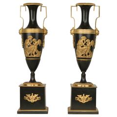 Pair of French Directoire Vases