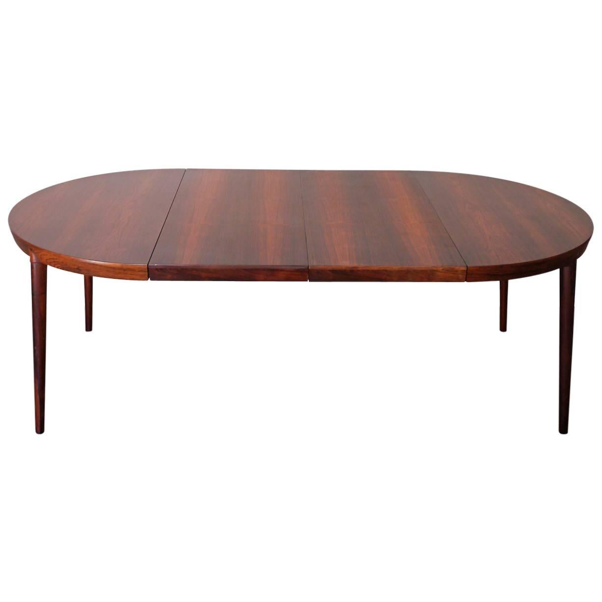 Severin Hansen Jr. for Haslev, Extendable Rosewood Dining Table, Denmark