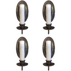Set of 4 Rare Bronze Sconces by E. F. Caldwell
