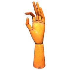 Antique Articulated Mannequin Hand, Life-Size
