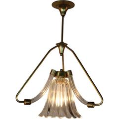 Mid-Century Barovier 
Toso Murano Glass Chandelier