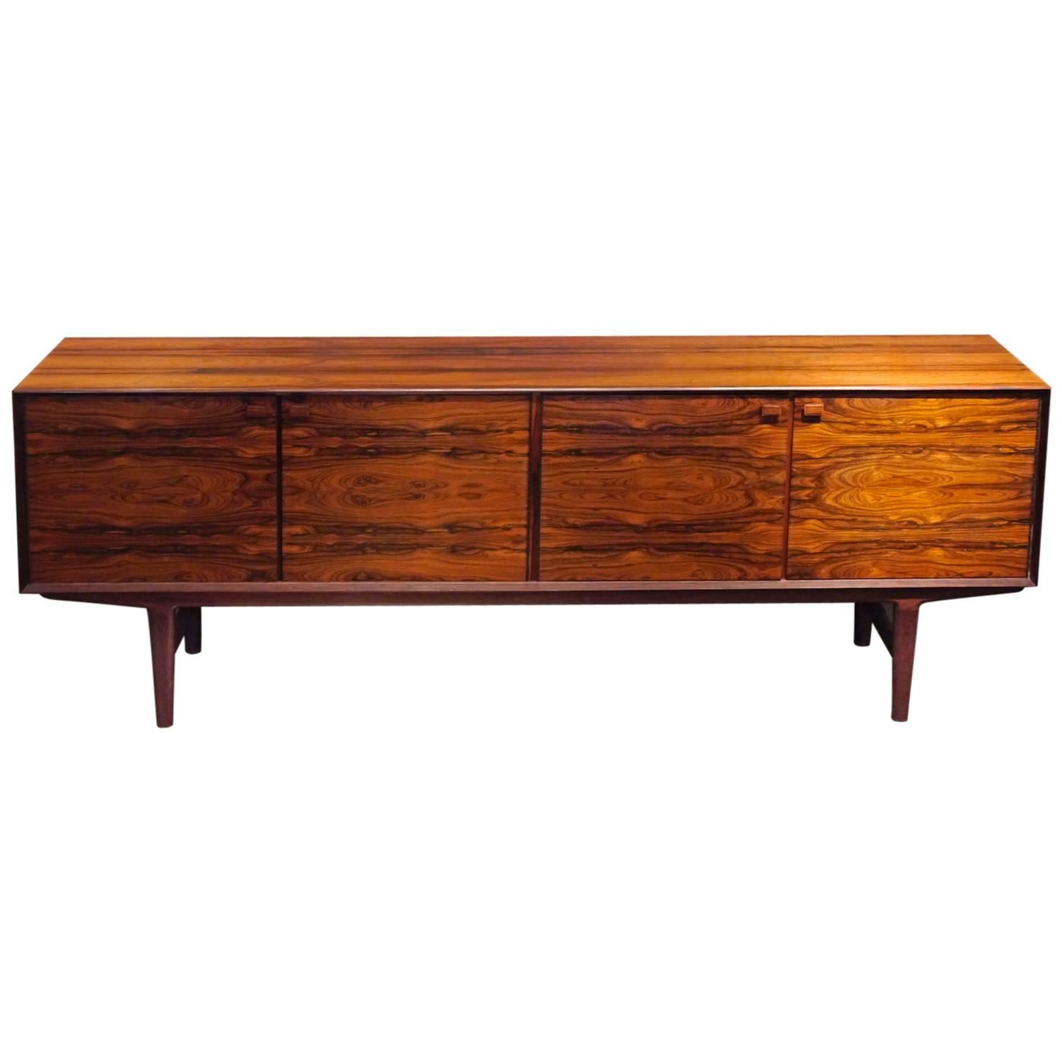 Rare Custom Frederick Kayser Brazilian Rosewood Sideboard, Norway, 1960s