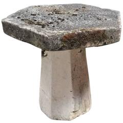 French Antique Limestone Garden Table, 19th Century, France 10