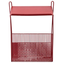 Retro Pilastro Perforated Metal Wall Mount Telephone Table