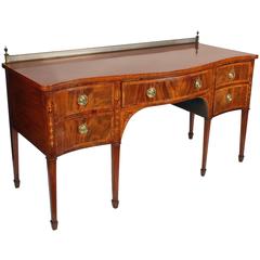 English Sideboard of Inlaid Mahogany from the Georgian Era