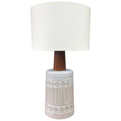 Gordon & Jane Martz Ceramic and Teak Table Lamp for Marshall Studios 6